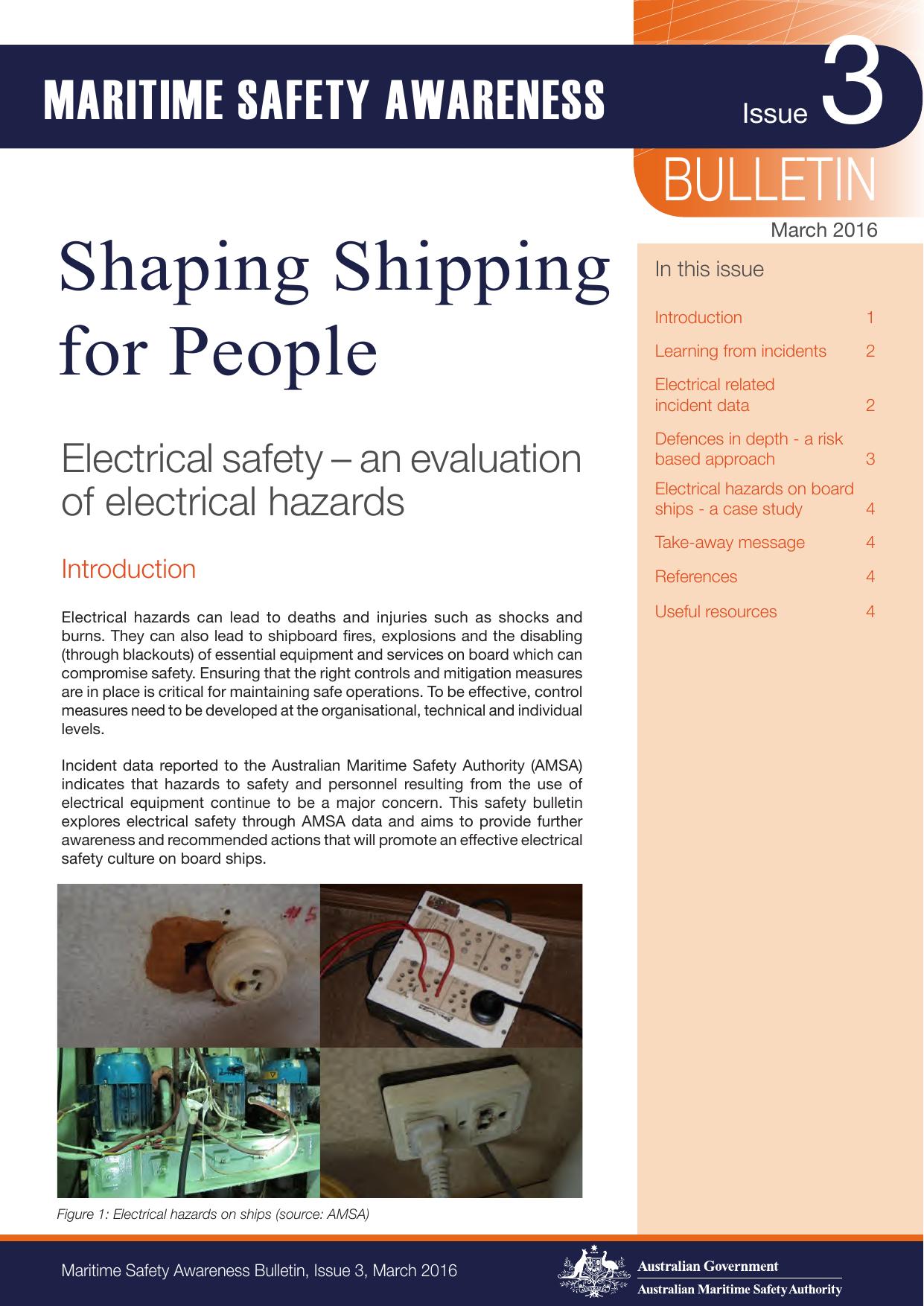 Maritime Safety Awareness Bulletin - Issue 3 by Redistributed by Regs4ships Ltd