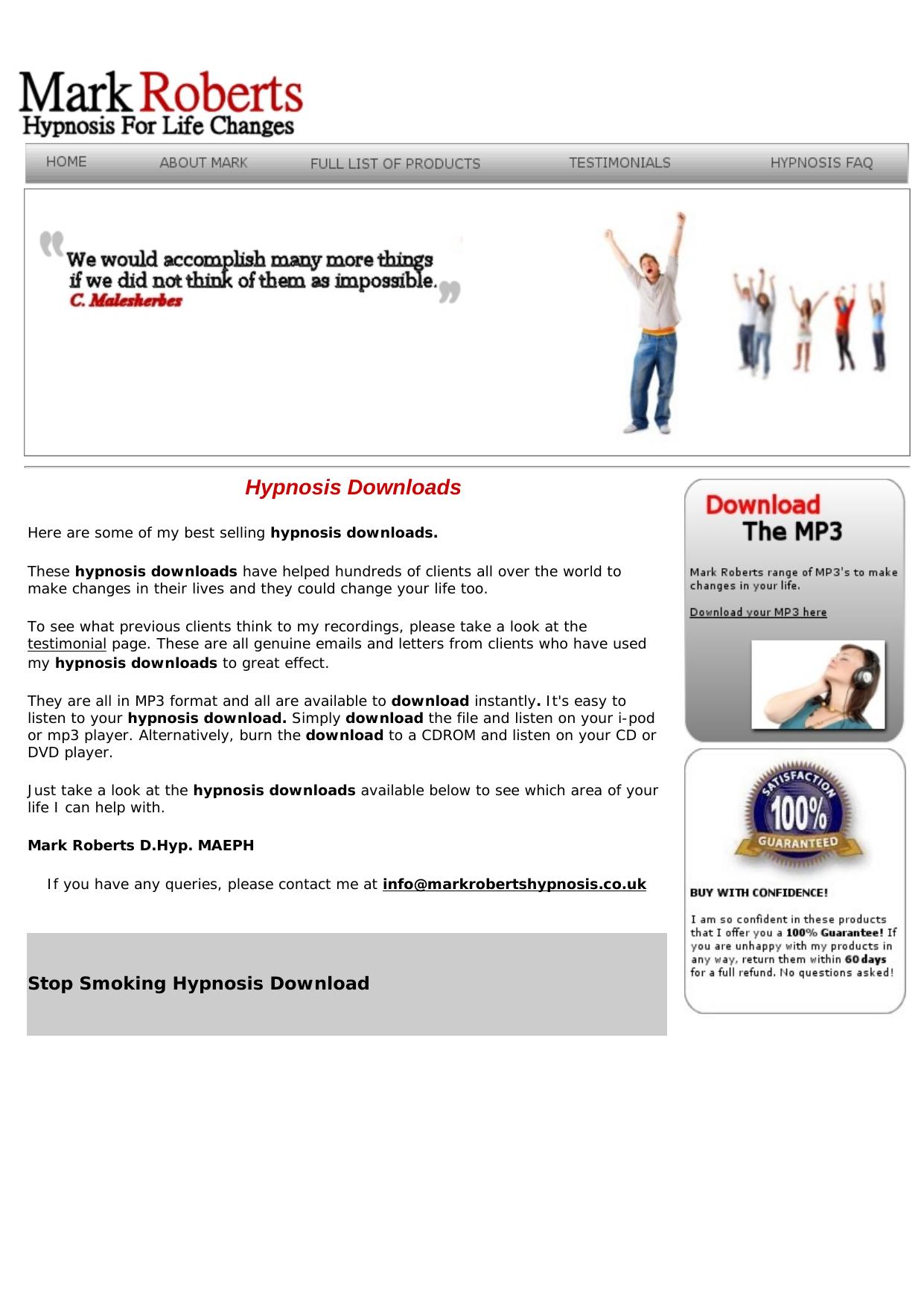 Mark Roberts Hypnosis. by Best of Kuszter's Collection