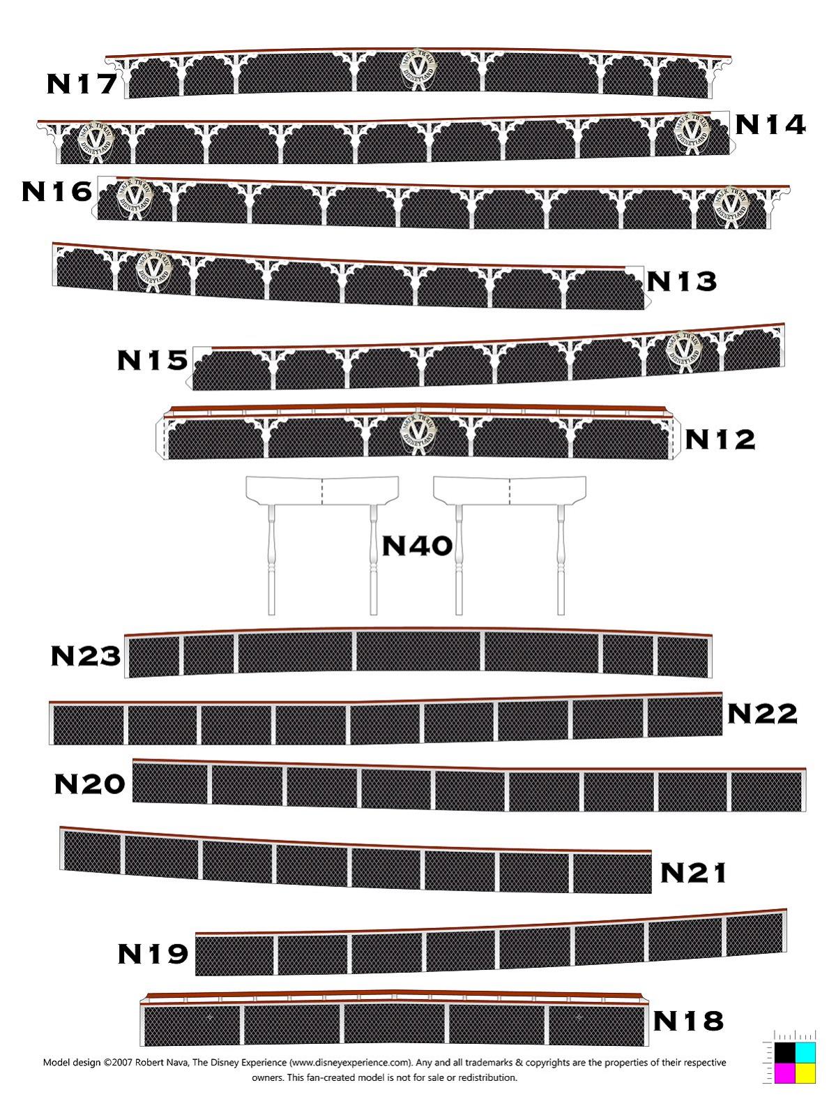 Mark Twain Riverboat Paper Model by Robert Nava & The Disney Experience (www.disneyexperience.com)