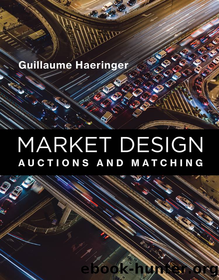Market Design by Guillaume Haeringer