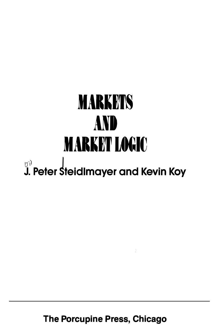 Markets and Market Logic Trading by Unknown