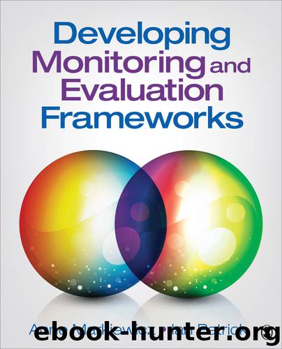 Markiewicz, Patrick. Developing Monitoring and Evaluation Frameworks. by Anne Markiewicz & Ian Patrick
