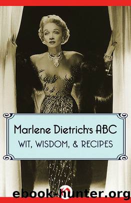 Marlene Dietrich's ABC by Marlene Dietrich