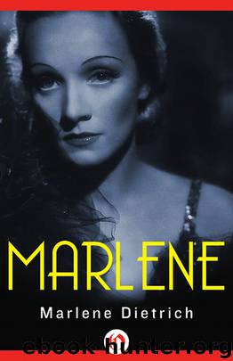 Marlene by Marlene Dietrich