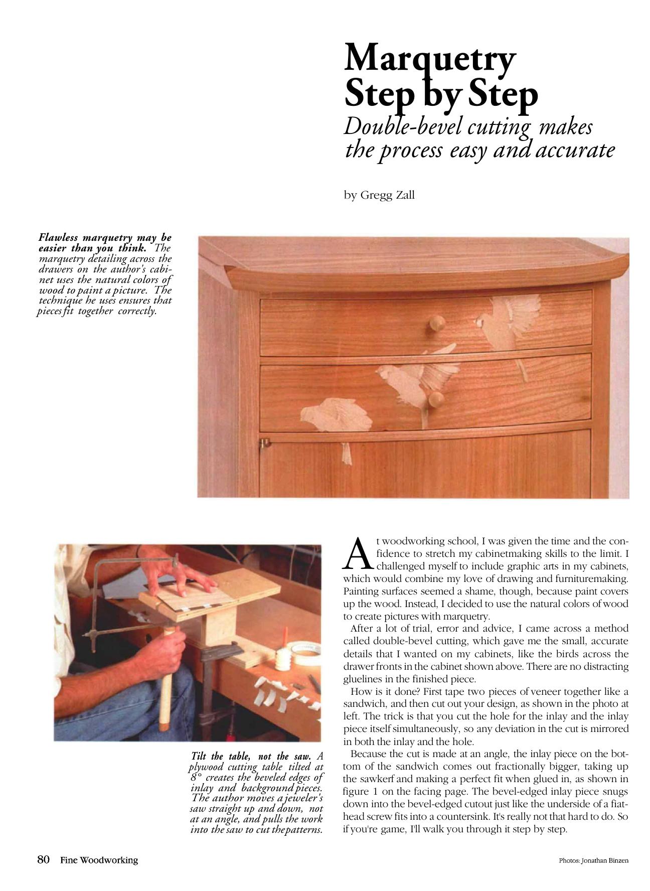 Marquetry Step by Step by Gregg Zall