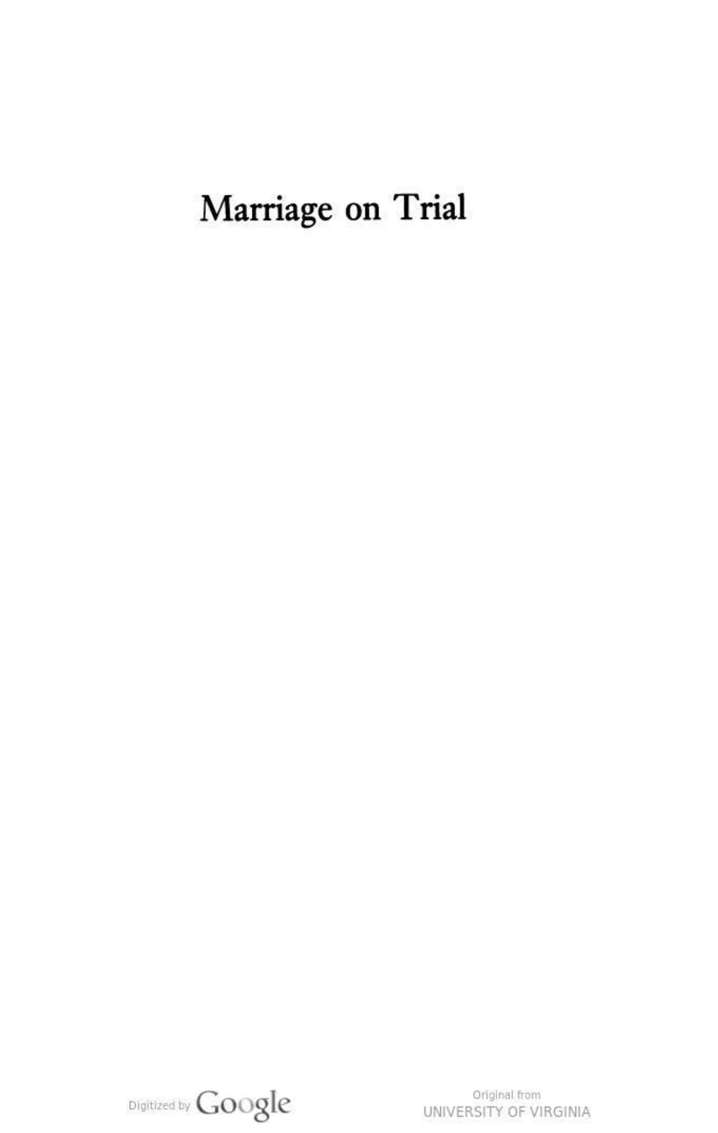 Marriage on Trial: A Study of Islamic Family Law by Ziba Mir-Hosseini