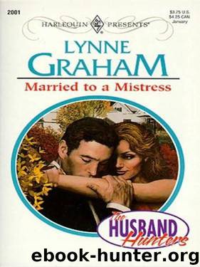 Married To A Mistress by Lynne Graham