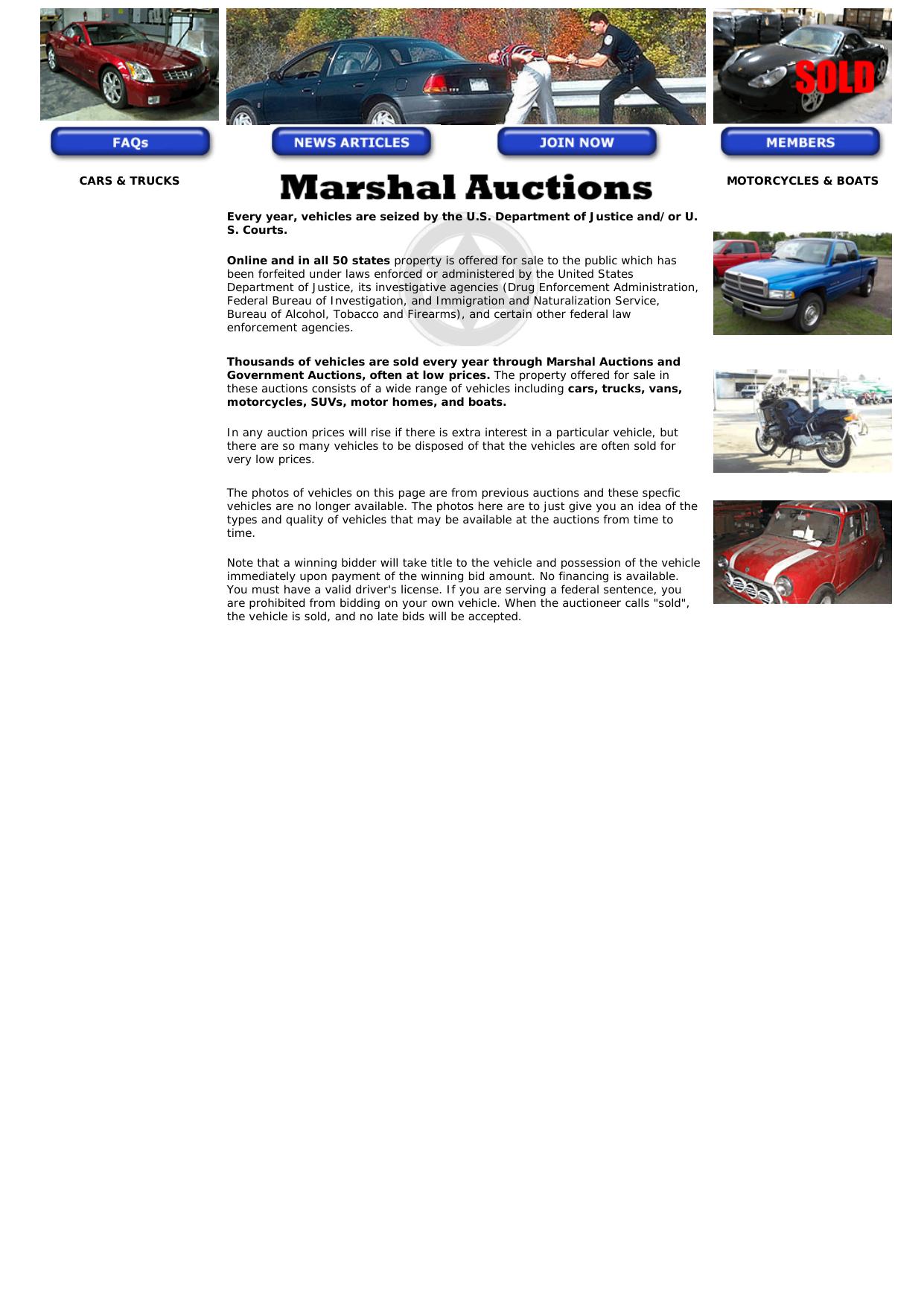 Marshal Auctions - Seized Cars Cheap. by Best of Kuszter's Collection