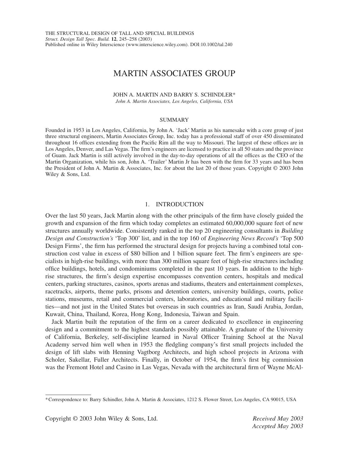 Martin Associates Group by Petty
