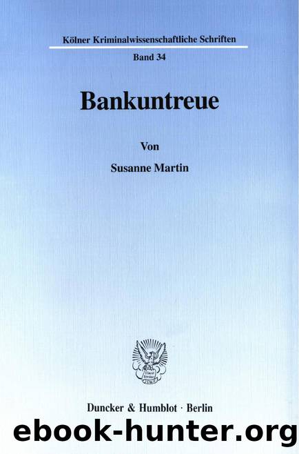 Martin by Bankuntreue (9783428500215)