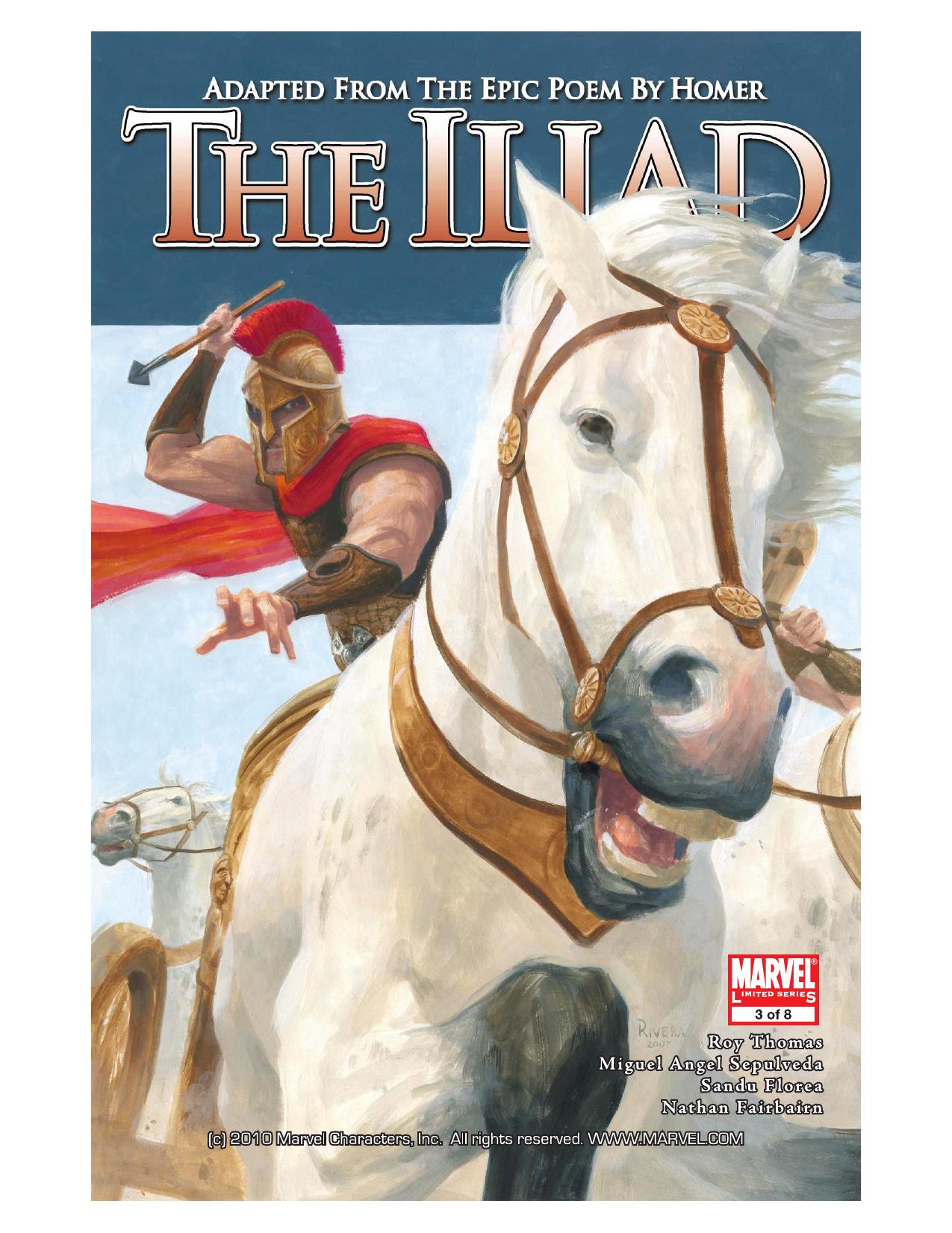 Marvel Illustrated - Homer's The Iliad #3 (Marvel Comics) by Roy Thomas Adapted from the Epic Poem by Homer