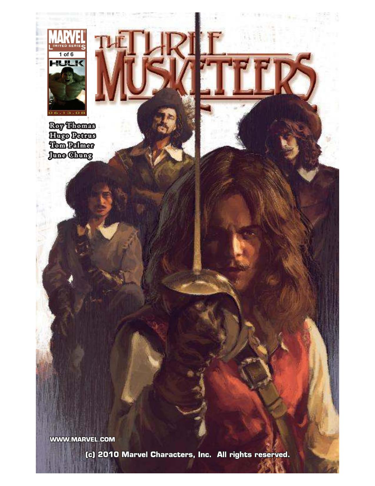 Marvel Illustrated: Three Musketeers 1 by Roy Thomas