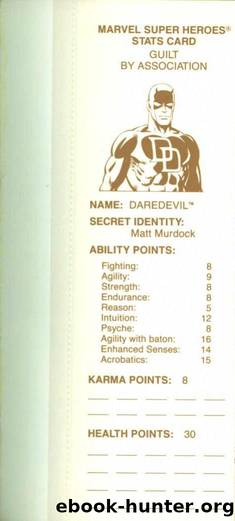 Marvel Super Heroes 8 Daredevil Guilt by Association by Unknown