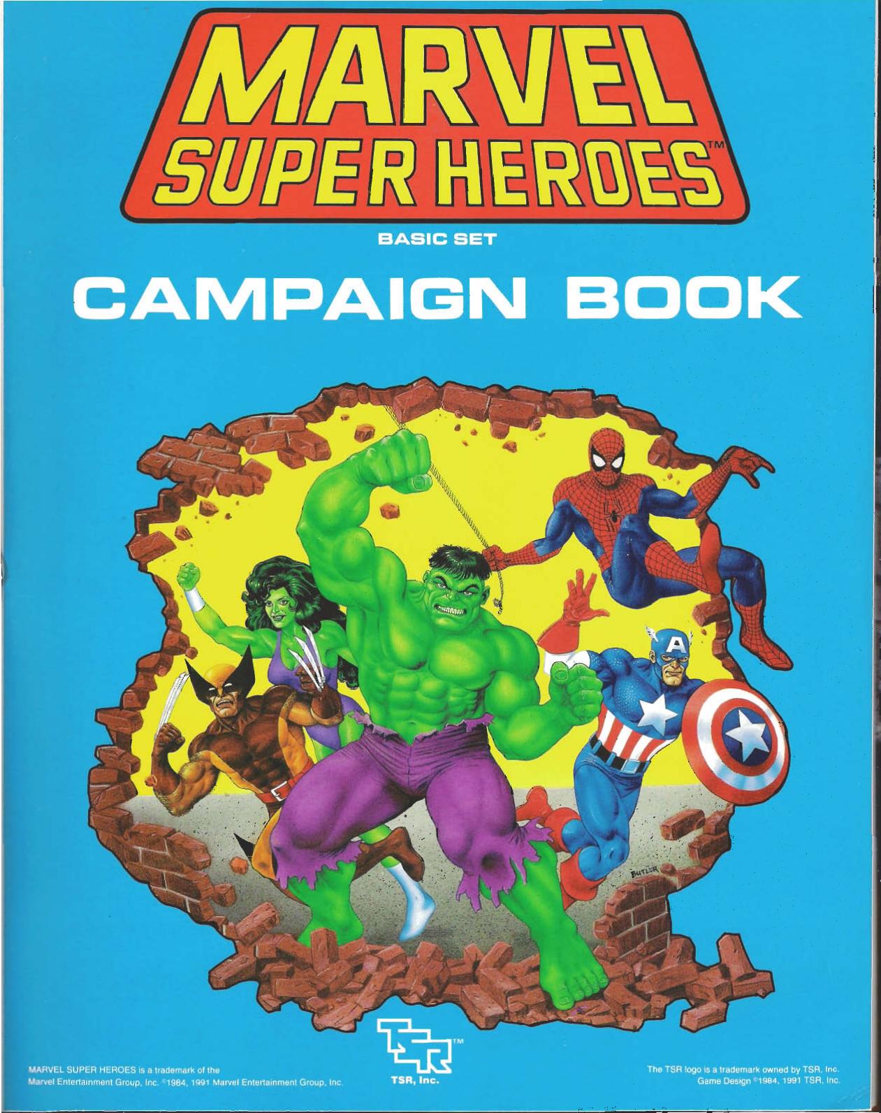 Marvel Super Heroes Campaign Book Revised by Unknown
