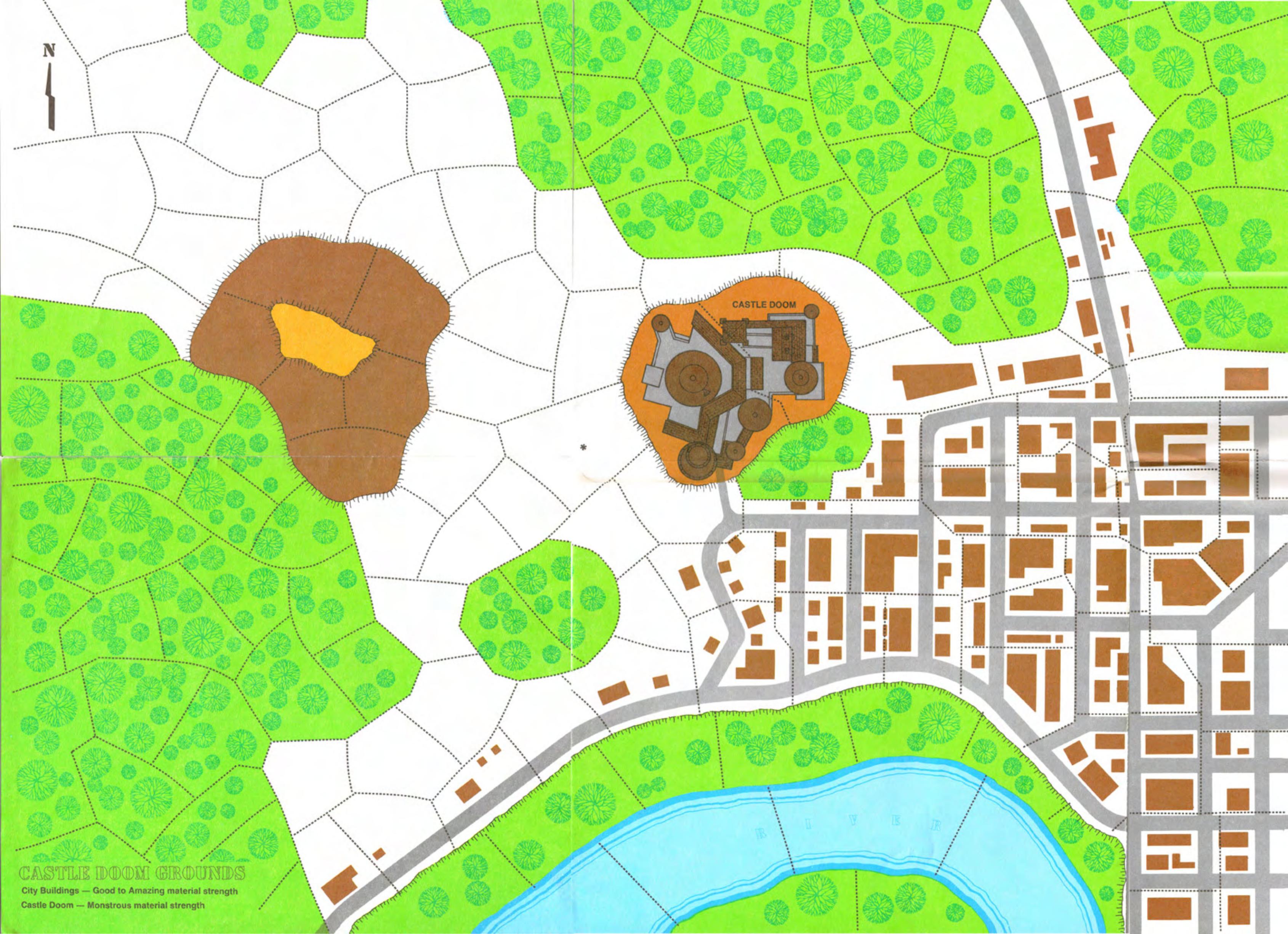 Marvel Super Heroes Gates of What If by Castle Doom Map