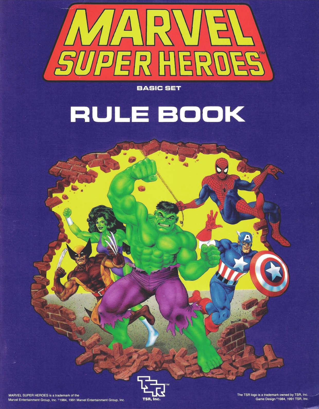 Marvel Super Heroes Rule Book Revised by Unknown