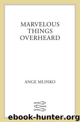 Marvelous Things Overheard by Ange Mlinko