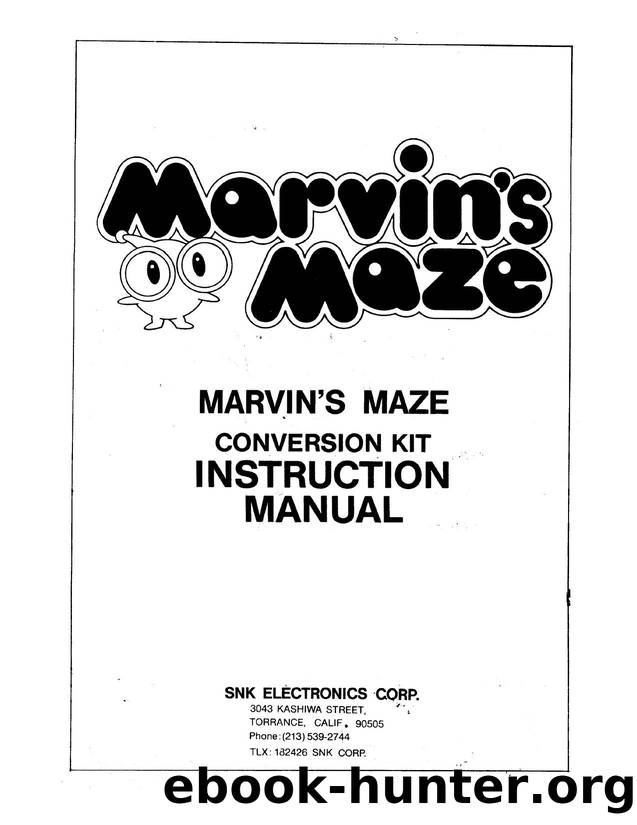 Marvin's Maze, by SNK (1983) by Unknown