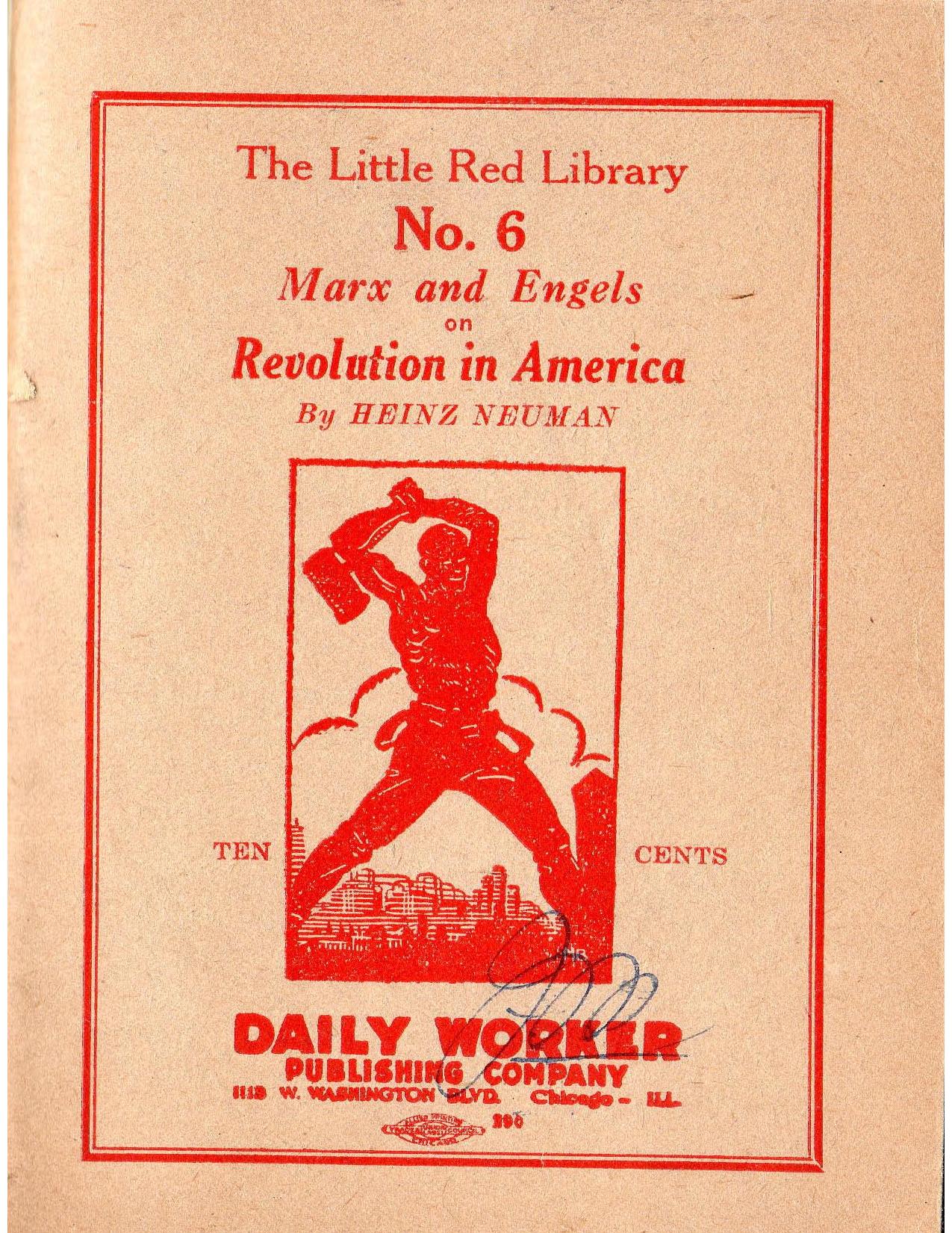 Marx and Engels on Revolution in America by Unknown