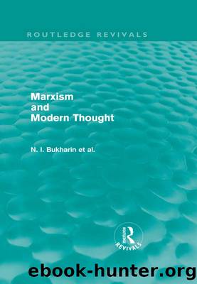 Marxism and Modern Thought by unknow