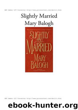 Mary Balogh - Bedwyn 03 by Luciana