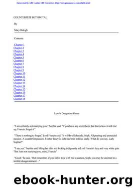 Mary Balogh - Waite 02 by A Counterfeit Betrothal