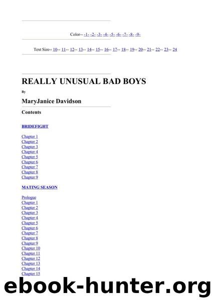 MaryJanice Davidson by Really Unusual Bad Boys----