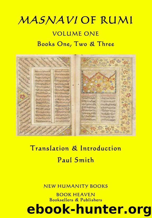 Masnavi of Rumi: VOLUME ONE Books One, Two & Three by Rumi