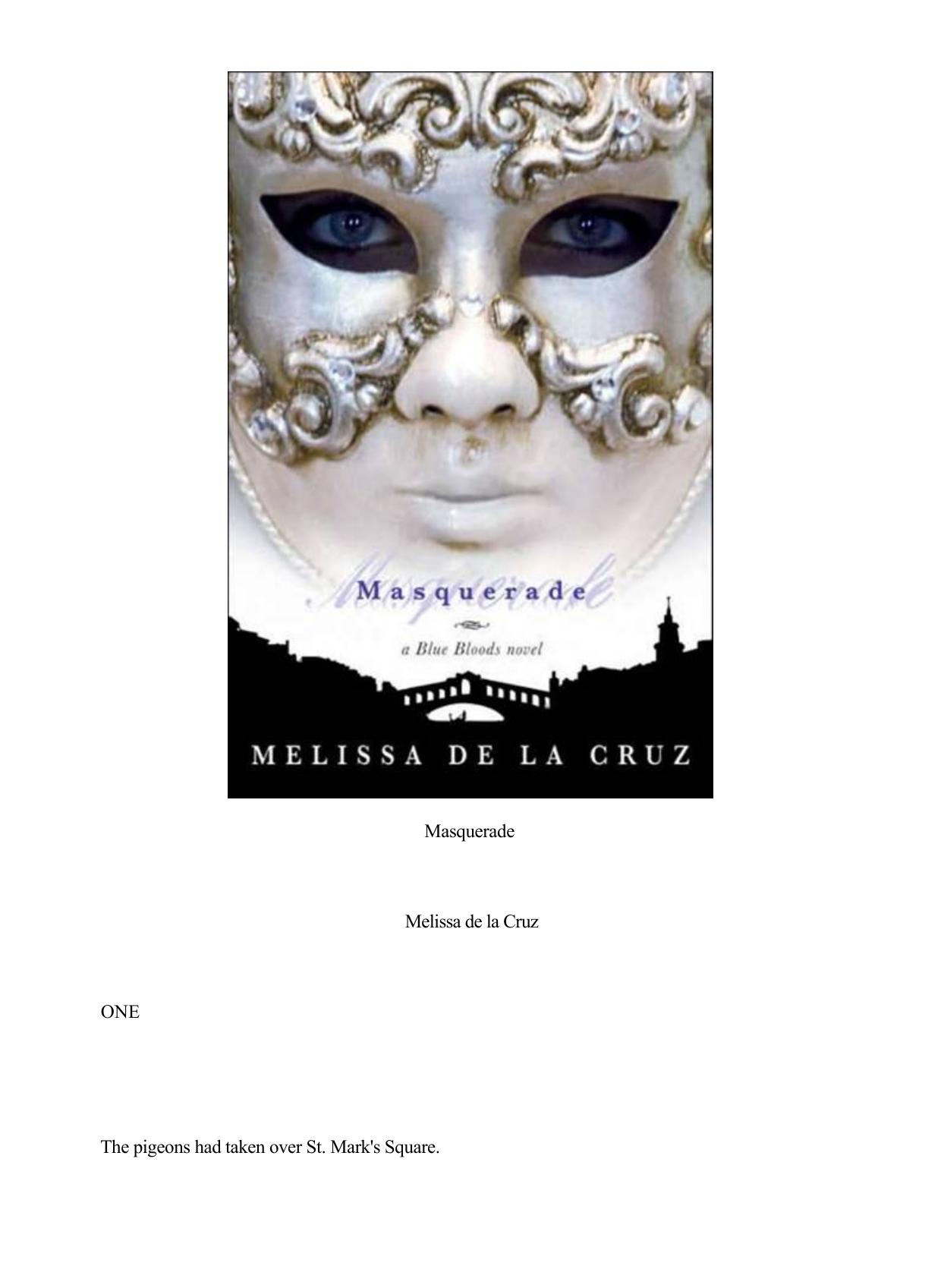 Masquerade by Melissa De La Cruz