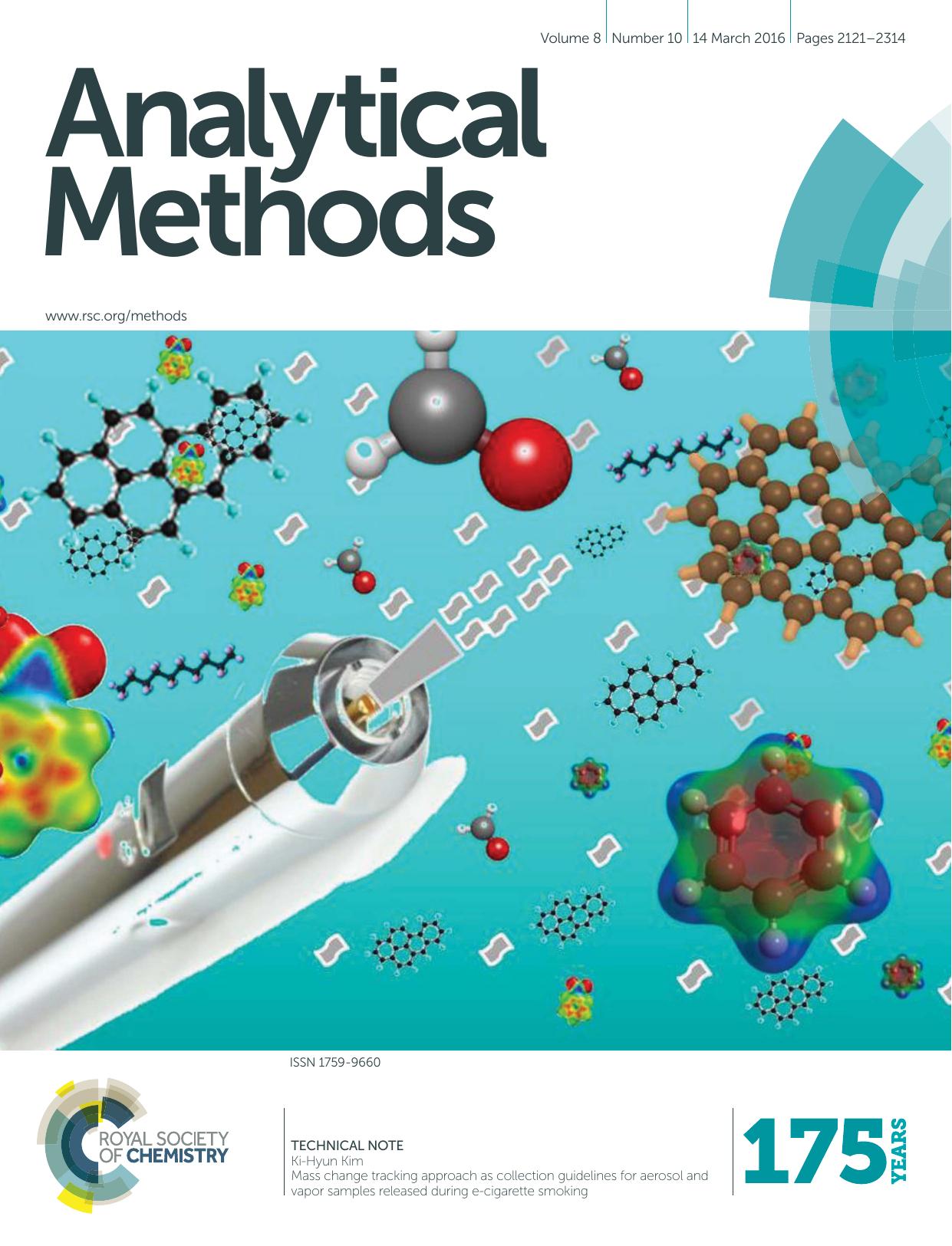 Mass change tracking approach as collection guidelines for aerosol and vapor samples released during e-cigarette smoking by Ki-Hyun Kim