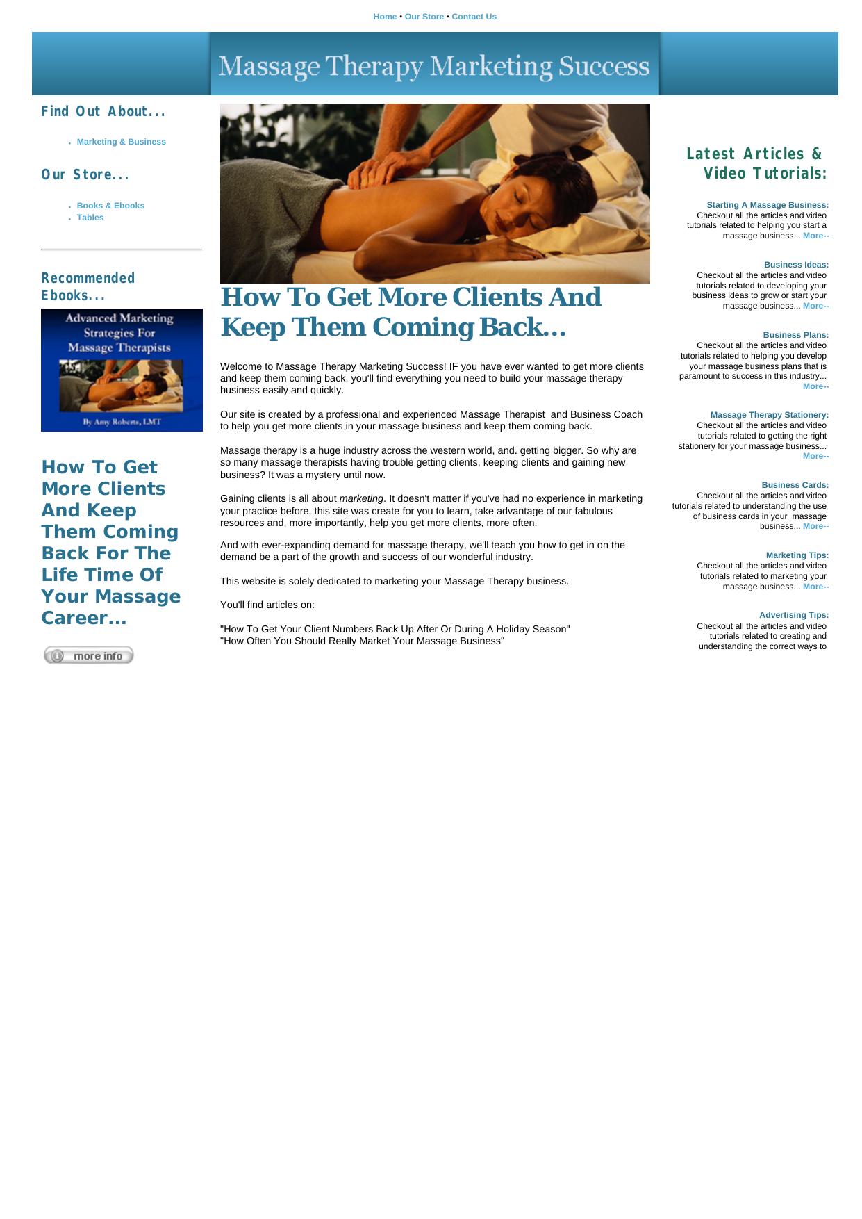 Massage Therapy Marketing Success. by Best of Kuszter's Collection