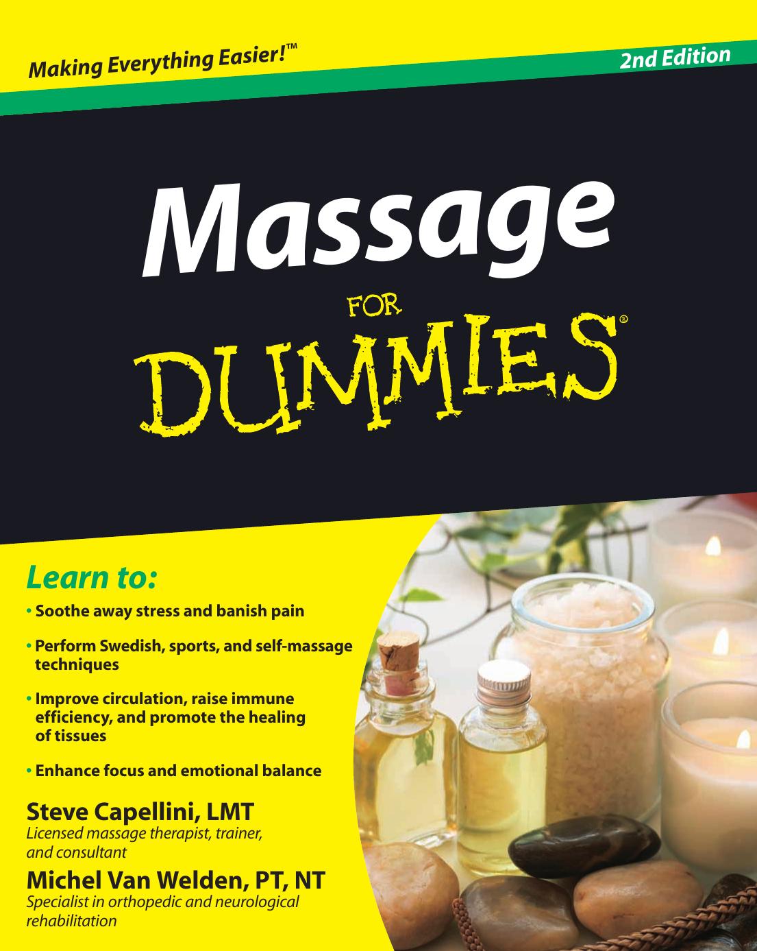 Massage for dummies by Welden Michel Van;Capellini Steve