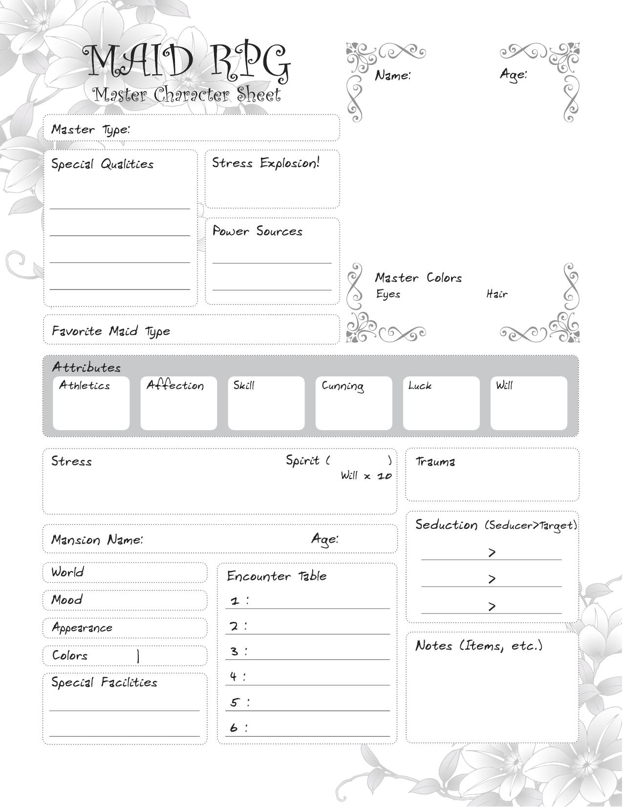 Master Character Sheet.ai by Orie