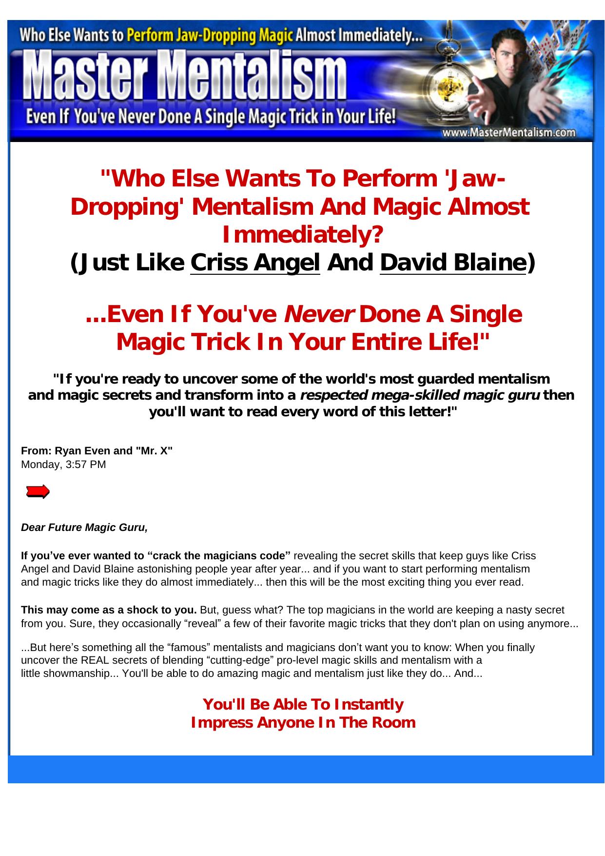 Master Mentalism - Magic Instruction. by Best of Kuszter's Collection