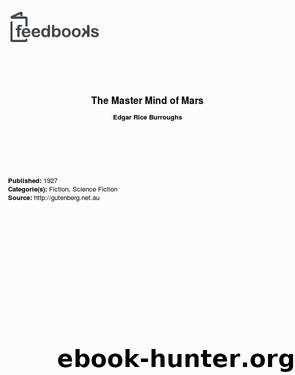 Master Mind of Mars by Edgar Rice Burroughs