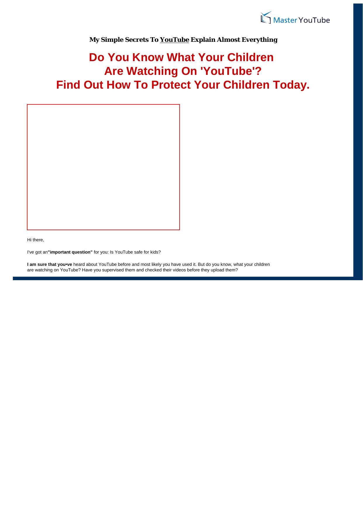 Master You Tube And Protect Your Kids. by Best of Kuszter's Collection