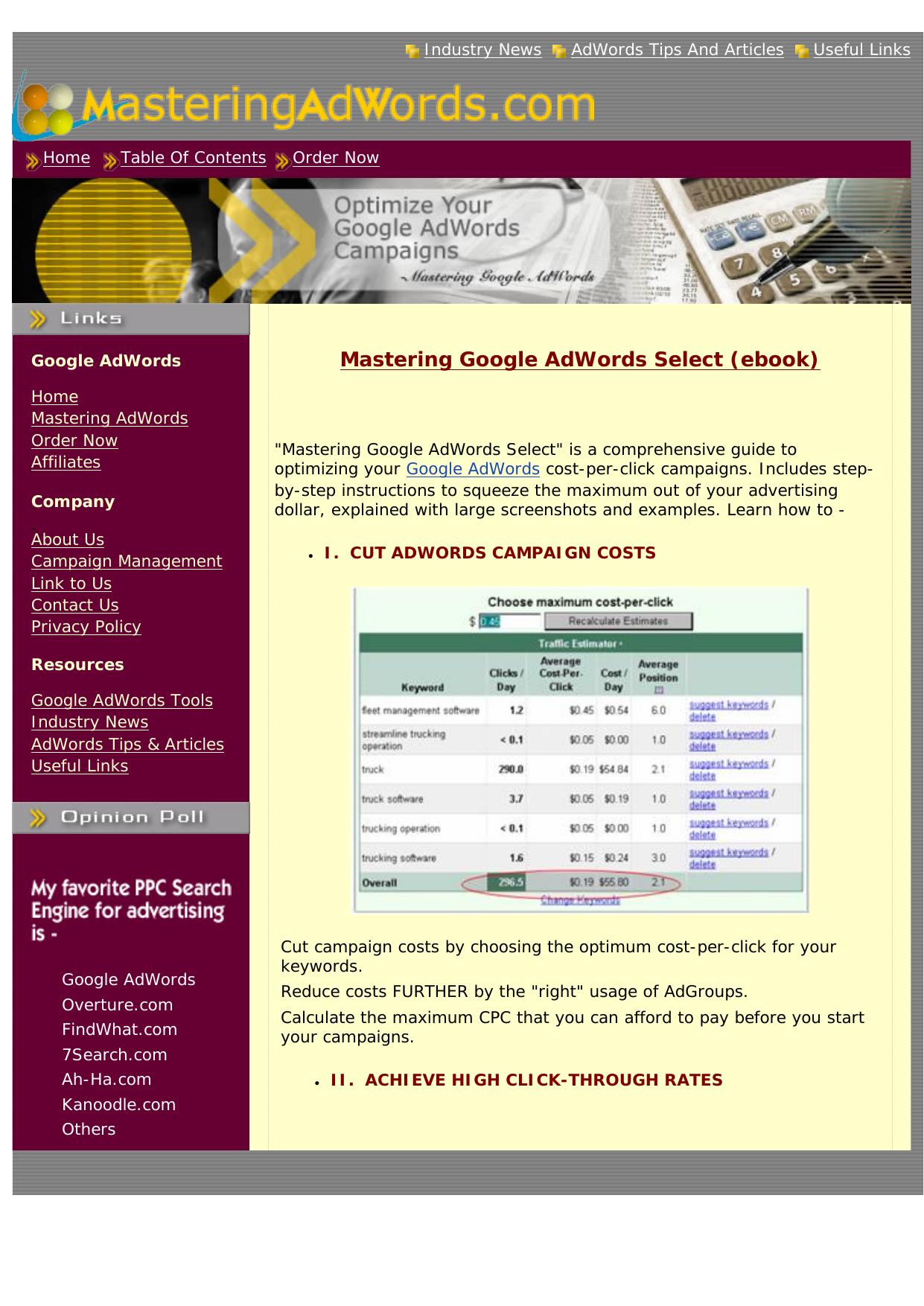 Mastering Google AdWords. by Best of Kuszter's Collection