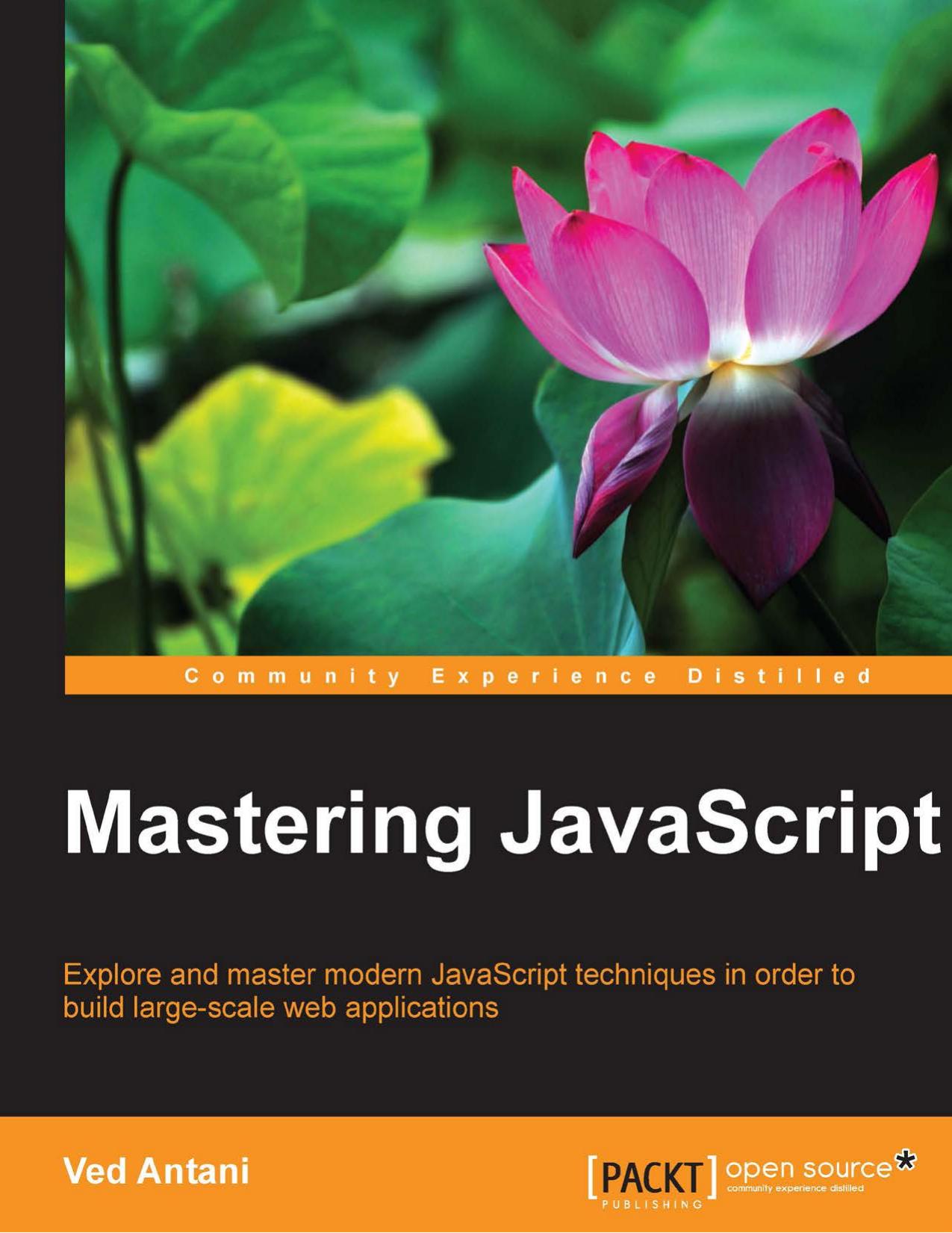 Mastering JavaScript by Ved Antani