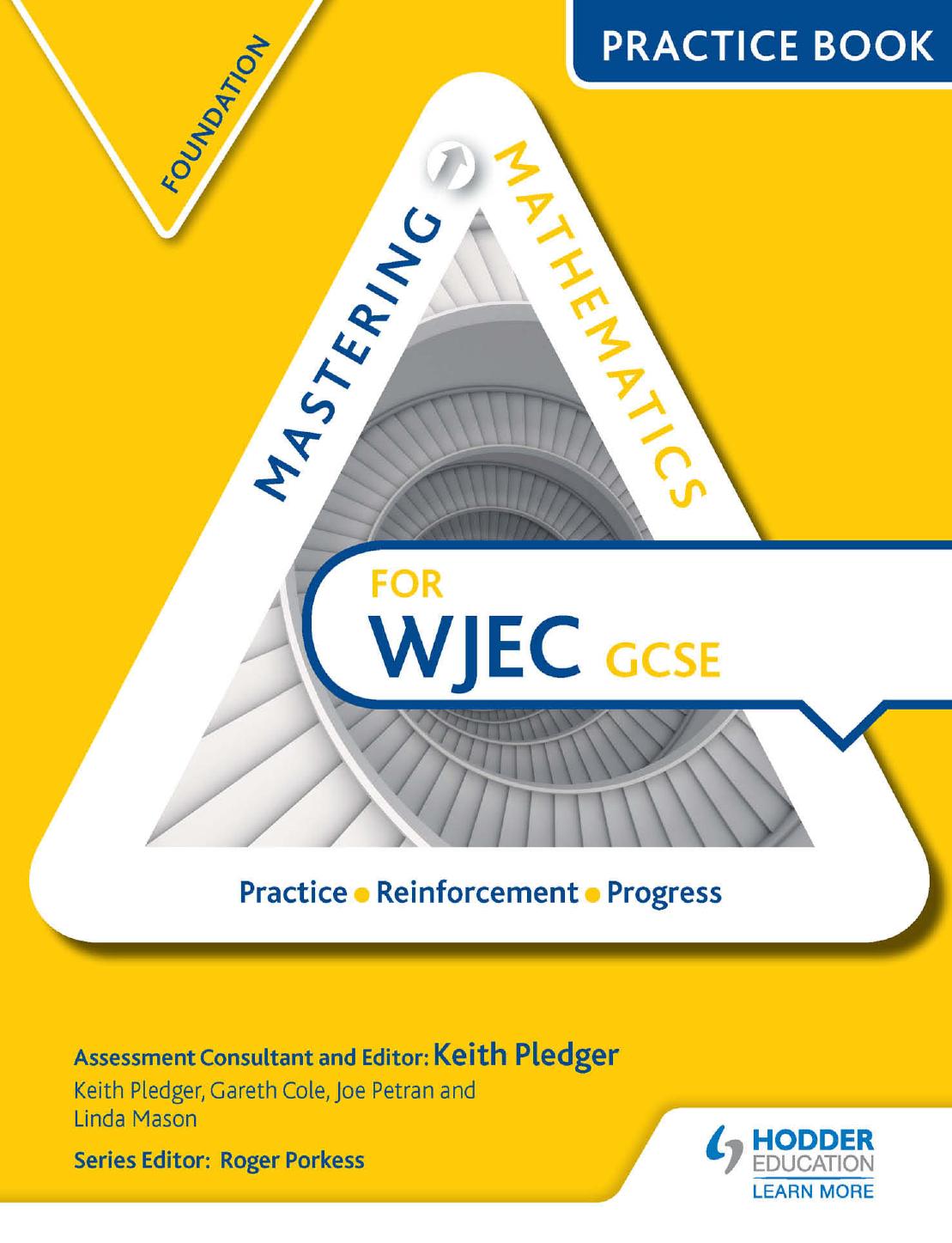 Mastering Mathematics WJEC GCSE Practice Book: Foundation by Pledger Keith; Cole Gareth; Petran Joe