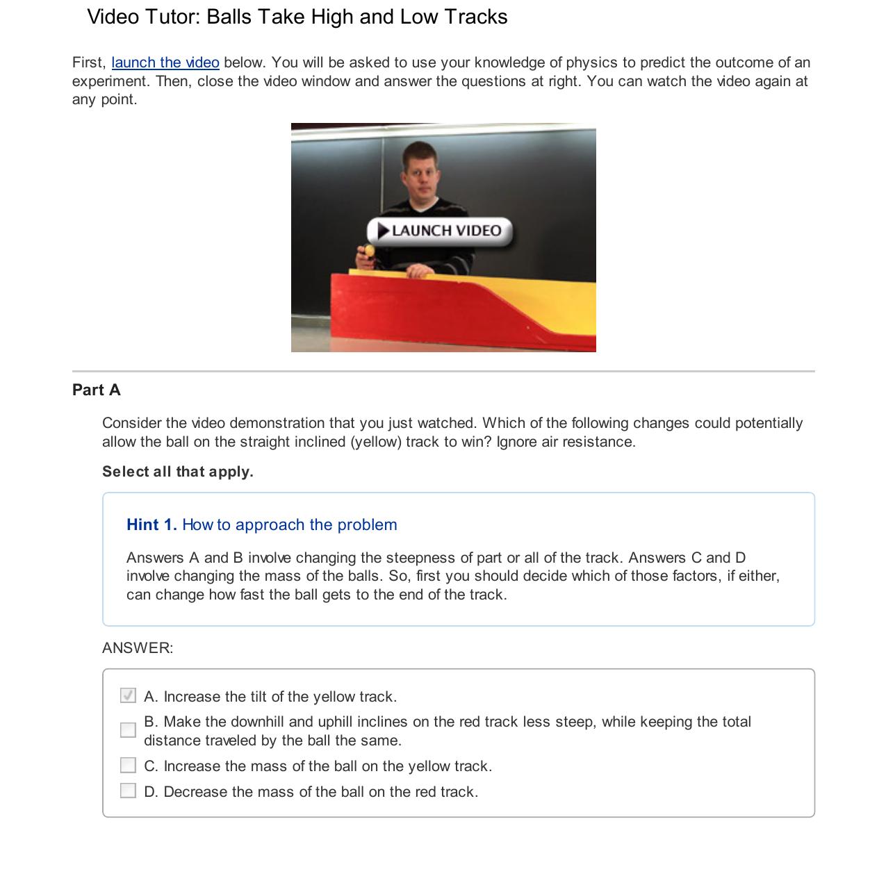 Mastering Physics- Kinematics Lab by unknow