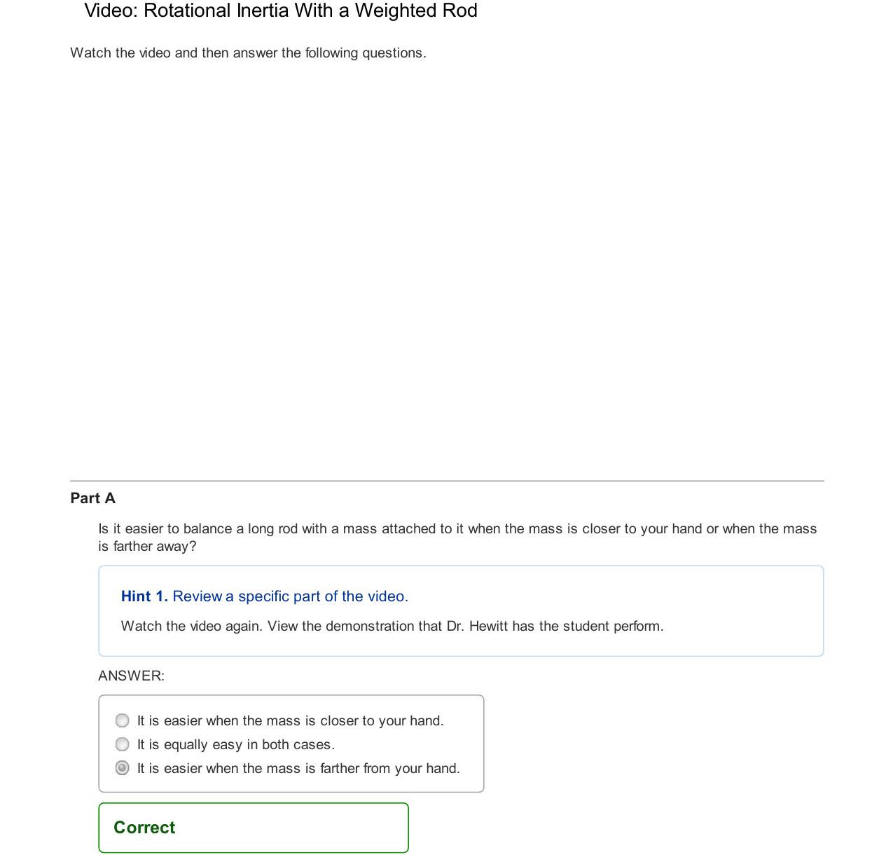 Mastering Physics- Rotational Motion Lab by unknow