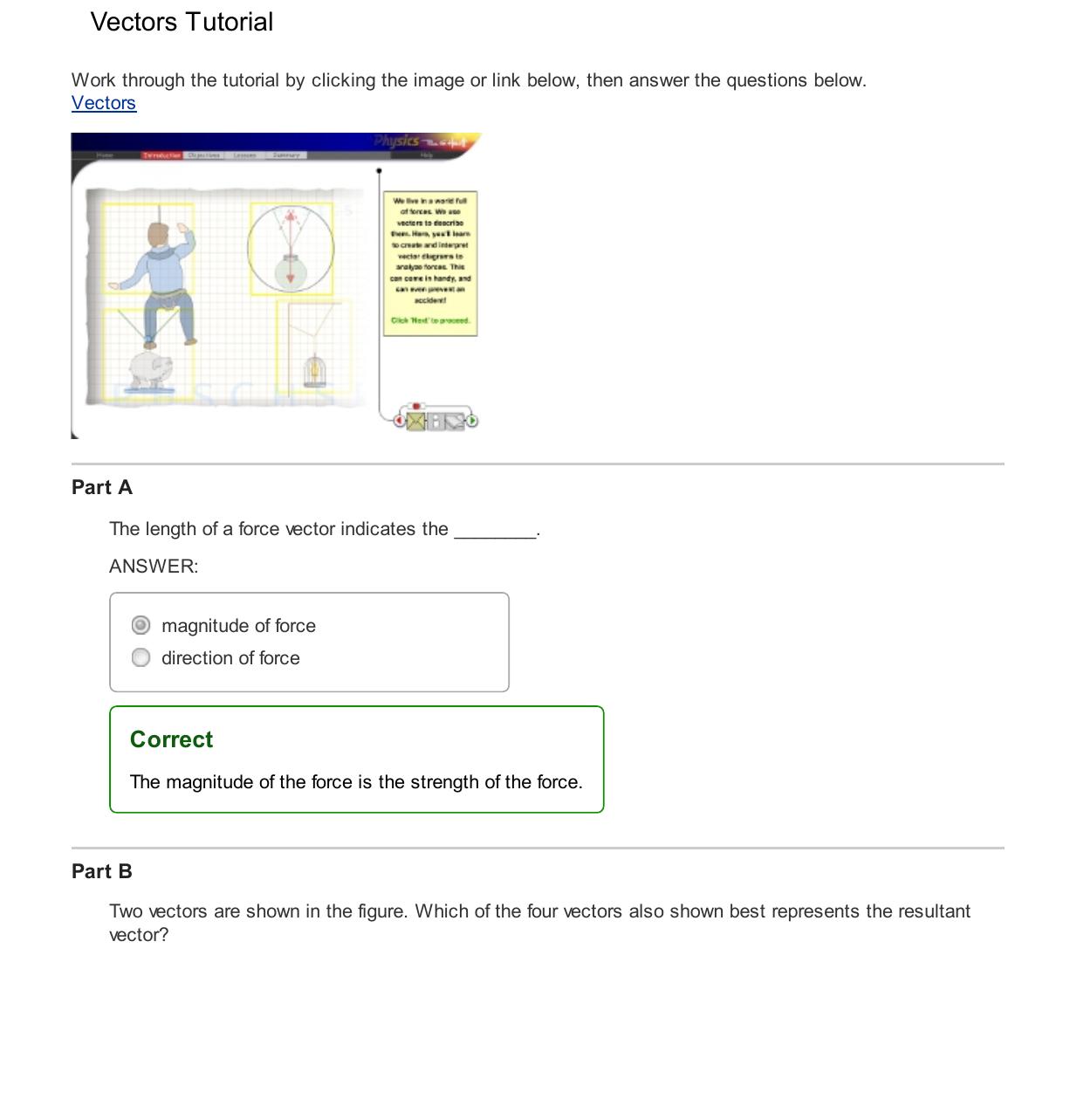 Mastering Physics- Vectors Inertia Lab by unknow