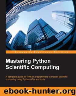 Mastering Python Scientific Computing by Hemant Kumar Mehta