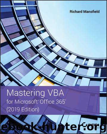 Mastering VBA for Microsoft Office 365 by Richard Mansfield