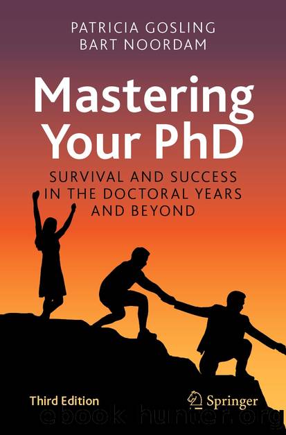 Mastering Your PhD by Patricia Gosling & Bart Noordam