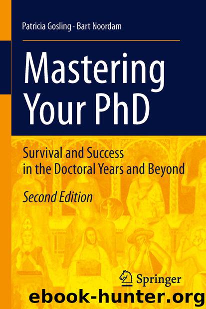 Mastering Your PhD by Patricia Gosling & Lambertus D. Noordam