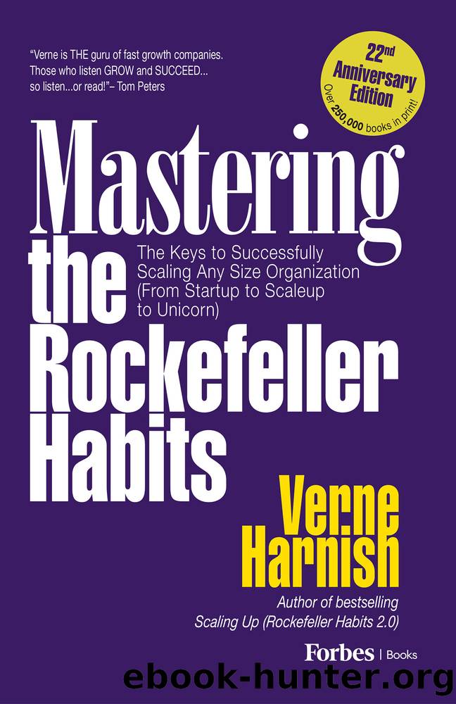 Mastering the Rockefeller Habits (22nd Anniversary Edition) by Harnish Verne;