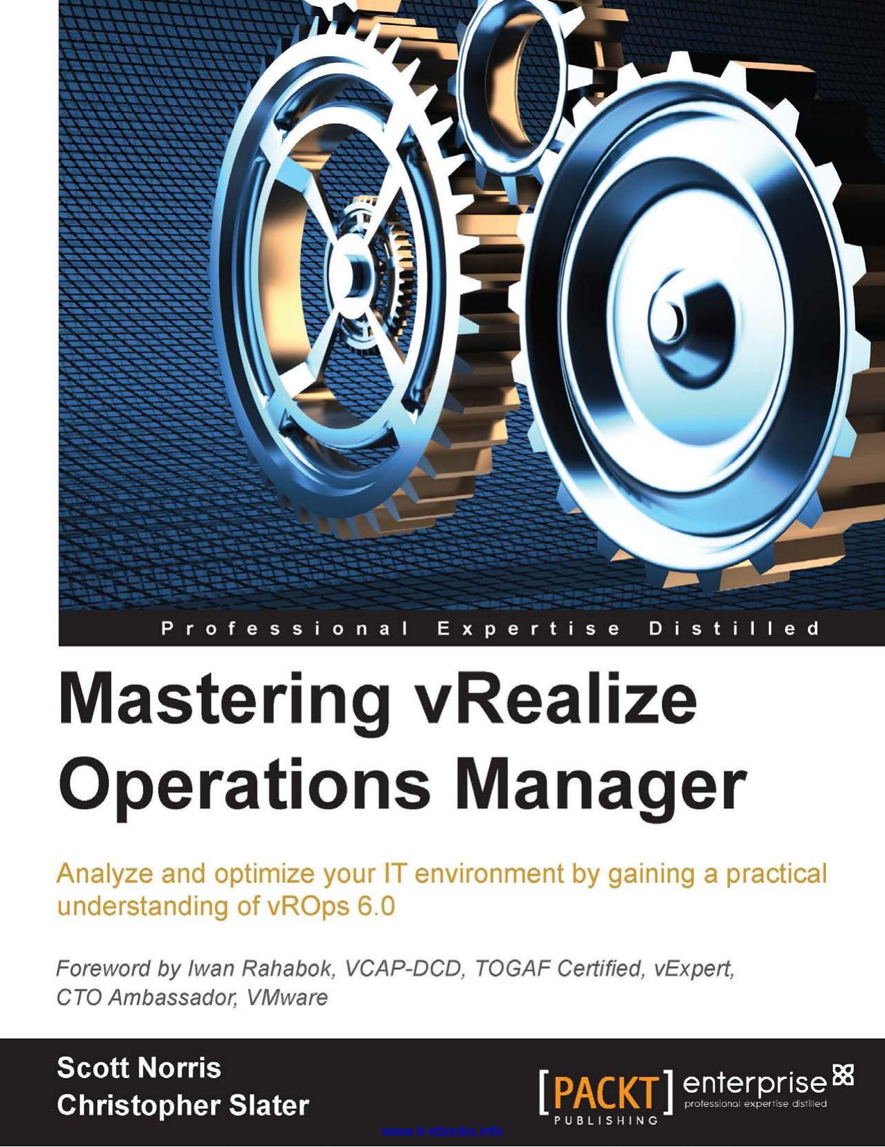Mastering vRealize Operations Manager {MaDMiKeL} by Unknown