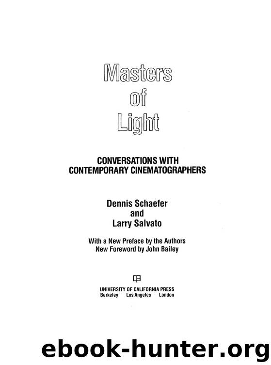 Masters of Light by Schaefer Dennis