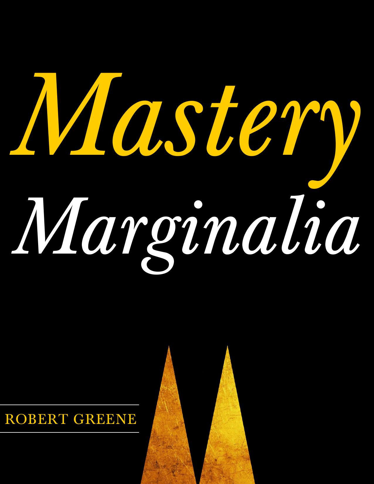 Mastery Side Material by Robert Greene